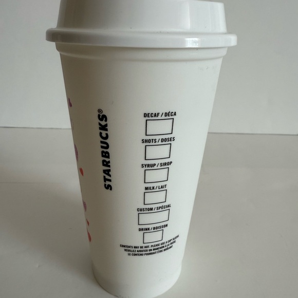 Starbucks 2022 Valentines 16 0z reusable cup with color changing hearts - Picture 3 of 10